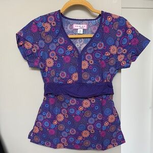 Floral Scrub Top
